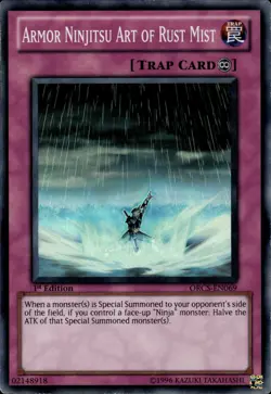 Armor Ninjitsu Art Of Rust Mist - Super Rare 1st Edition ORCS-EN069 LP YuGiOh - Image 1