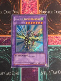 Yu-Gi-Oh! Gaia the Dragon Champion LOB-125 OG Unlimited Secret Rare NM b2/ - Image 1
