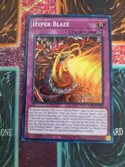 Yu-Gi-Oh! TCG Hyper Blaze SDSA-EN034 Super Rare 1st Edition Near Mint - Image 1