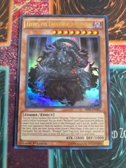 Yu-Gi-Oh! Erebus the Underworld Monarch SR01-EN001 Ultra Rare 1st Edition NM b2/ - Image 1