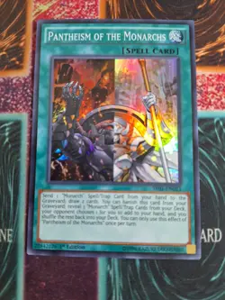 Yu-Gi-Oh! Pantheism of the Monarchs SR01-EN023 Super Rare 1st Edition Near Mint - Image 1