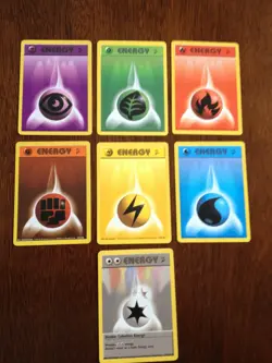 Pokemon Complete set of Base 2 Energy Card's Double Colorless VG/EX - Image 1
