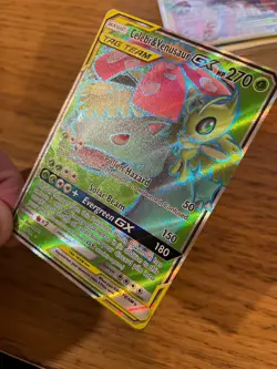LP! Celebi & Venusaur GX (159/181) S&M Tag Team Team Up Full Art Pokemon Card! - Image 4