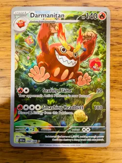 NEAR MINT! Darmanitan (098/086) S&V Black Bolt Illustration Rare Pokemon Card! - Image 1