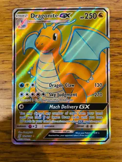 NEAR MINT! Dragonite GX (229/236) Unified Minds Full Art Pokemon Card! - Image 1