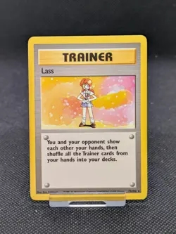 Lass 75/102 Rare Base Set Pokemon Card WOTC NM - Image 1
