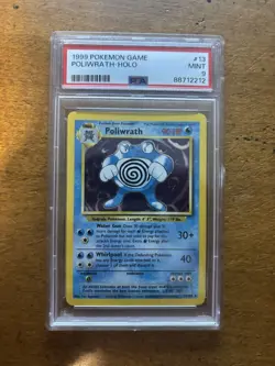 Poliwrath 13/102 Base Set Holo Rare WotC 1999 Vintage Pokemon TCG Card PSA 9 - Image 1