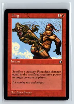 (4X) Fling Stronghold Common - MTG Magic the Gathering Card - Image 3