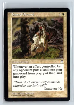 (4X) Sacred Ground Stronghold Rare - MTG Magic the Gathering Card - Image 3
