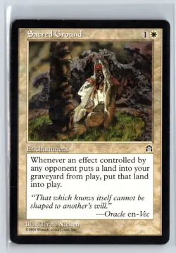 (4X) Sacred Ground Stronghold Rare - MTG Magic the Gathering Card - Image 5