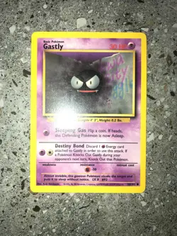 Pokemon TCG Cards Gastly 50/102 Base Set EXC - Image 3