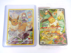 Pokemon TCG Bundle Eevee Full Art Black Star Promo & Brilliant Card Holo Rare - Image 1