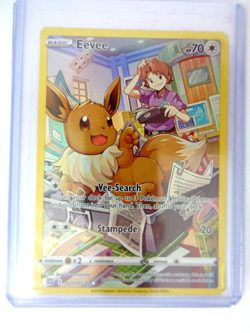 Pokemon TCG Bundle Eevee Full Art Black Star Promo & Brilliant Card Holo Rare - Image 2