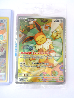 Pokemon TCG Bundle Eevee Full Art Black Star Promo & Brilliant Card Holo Rare - Image 3