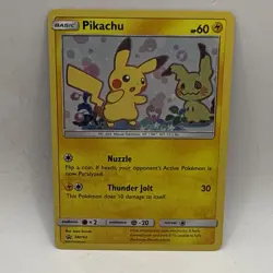 Pokemon Card Black Star Promo SM162 Pikachu Mimikyu 2019 Holo Collectible Card - Image 1