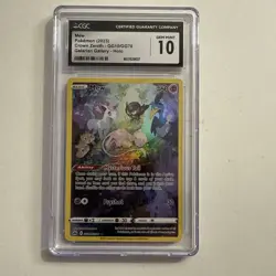 CGC 10 Mew GG10 Crown Zenith Galarian Gallery Holo 2023 Graded Card Pokemon - Image 1