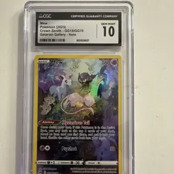 CGC 10 Mew GG10 Crown Zenith Galarian Gallery Holo 2023 Graded Card Pokemon - Image 3