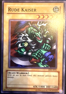 Rude Kaiser SDK-027 Yu-Gi-Oh! Common Unlimited YuGiOh TCG Card - Image 1