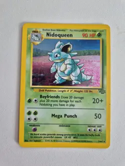 Pokemon TCG Nidoqueen Rare Holo Card 7/64 Jungle Set - Image 1