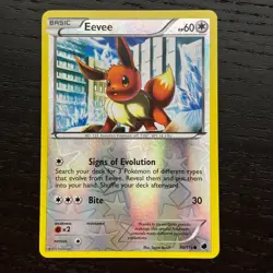 Eevee 90/116 Pokemon TCG Plasma Freeze Reverse Holo Common Card VLP - Image 1