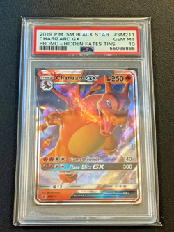 2019 Pokemon S&M Hidden Fates Charizard GX Promo #SM211 PSA 10 GEM MINT - Image 1