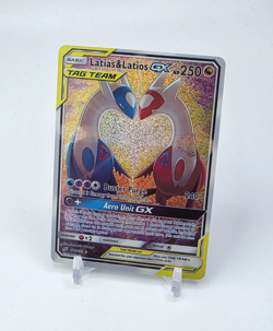 Custom SPARKLING HOLO Latias & Latios GX Card READ DESCRIPTION BELOW - Image 1