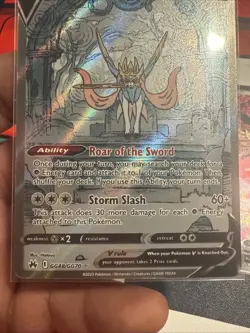 Pokemon TCG Zacian V GG48 and Zamazenta GG54 Regigigas V Crown Zenith Fullart NM - Image 4