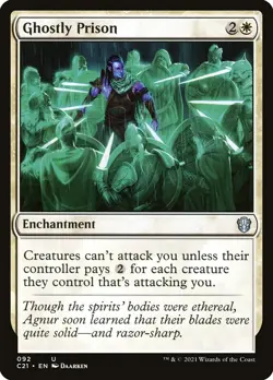 1x - Ghostly Prison - Commander 2021 - UC NM MTG - Image 1