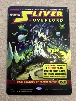 Sliver Overlord Showcase Foil Magic The Gathering Edge of Eternities NM/M - Image 1