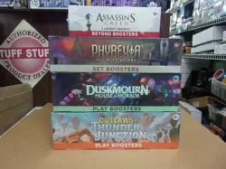 MTG OUTLAWS + DUSKMOURN PLAY + ASSASSIN'S BEYOND + PHYREXIA SET BOXES - Image 1