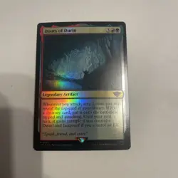 MTG FOIL Doors of Durin - The Lord of the Rings Card # 199 - Image 1