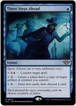 MTG Outlaws of Thunder Junction Three Steps Down (Rare) - Image 1