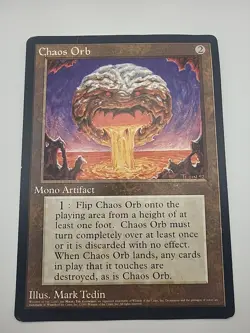 CHAOS ORB PROMO CARD Giant 6" x 9" Oversized Magic MTG Inquest Magazine - Image 1
