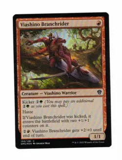 2022 MTG MAGIC THE GATHERING DOMINARIA UNITED FOIL VIASHINO BRANCHRIDER 150/281 - Image 1