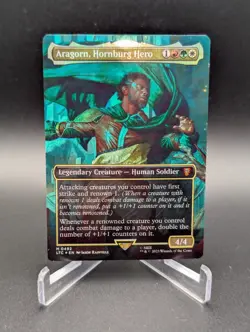 Aragorn, Hornburg Hero (Borderless) Commander: the Lord of the Rings: Tales... - Image 1