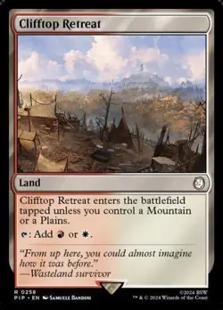 MTG Universes Beyond: Fallout - Clifftop Retreat - Image 1