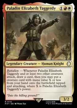 MTG Universes Beyond: Fallout - Paladin Elizabeth Taggerdy - Image 1