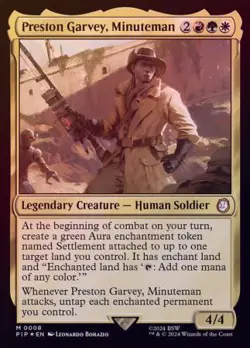 MTG Universes Beyond: Fallout - Preston Garvey, Minuteman (Foil) - Image 1