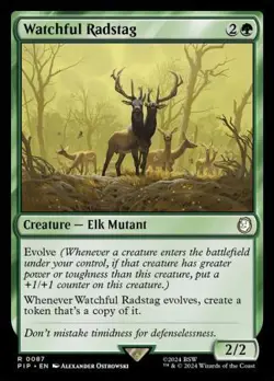 MTG Universes Beyond: Fallout - Watchful Radstag - Image 1