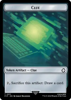 MTG Universes Beyond: Fallout - Clue & Treasure [Token] - Image 1