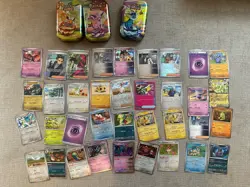 Pokemon TCG cards bulk PRISMATIC EVOLUTIONS Paradox Rift Empty Tin - Image 1