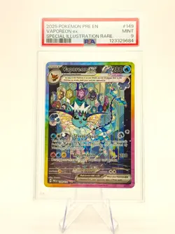 Vaporeon ex #149/131 Special Illustration Rare PSA 9 SIR 2025 Pokemon Pre EN - Image 1
