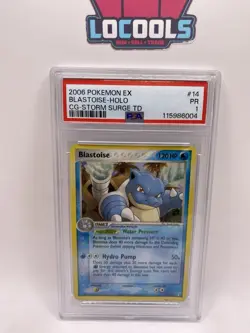2006 Pokemon CG-Storm Surge TD #14 Blastoise Holo PSA 1 - Image 1