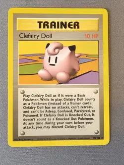 Mint/NM - Clefairy Doll - 70/102 - Base Set - Pokemon Card - Image 1