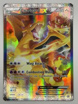 2016 Pokemon XY Promo Red & Blue Collection Full Art Charizard EX #XY121 - Image 1