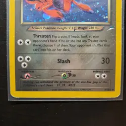 Pokemon TCG Dark Scizor Holo Rare Neo Destiny Unlimited 9/105 WOTC Vintage MP - Image 3