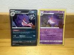 Pokemon Gengar Halloween Trick Or Trade 2024 #57/91 And 2023 #66/196 Lot Of 2 - Image 1