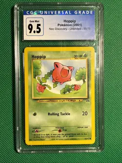 CGC 9.5 - Pokemon Card - Neo Discovery 55/75 - HOPPIP (common) - Image 1