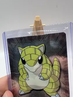 Sandshrew #27 Topps TV Animation Edition Blue Label 1st Print Holo Pokemon LP/MP - Image 3