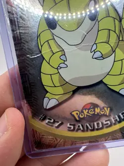 Sandshrew #27 Topps TV Animation Edition Blue Label 1st Print Holo Pokemon LP/MP - Image 4